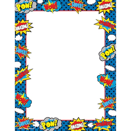 Teacher Created Resources Superhero Computer Paper, PK300 TCR5629